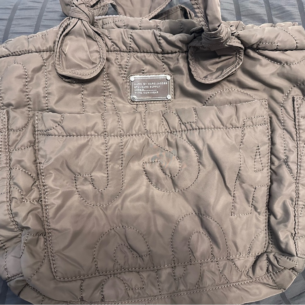 Marc By Marc Jacobs Quilted Brown Tote